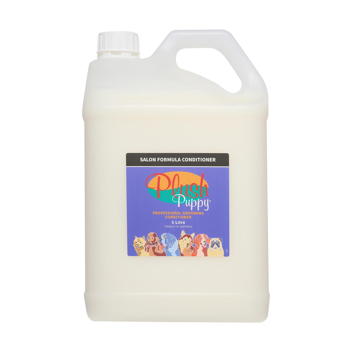 Plush Puppy Salon Formula Conditioner 5 Litre – front of jerry can