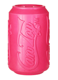 SodaPup Puppy Can Toy, pink rubber drink-can chew toy