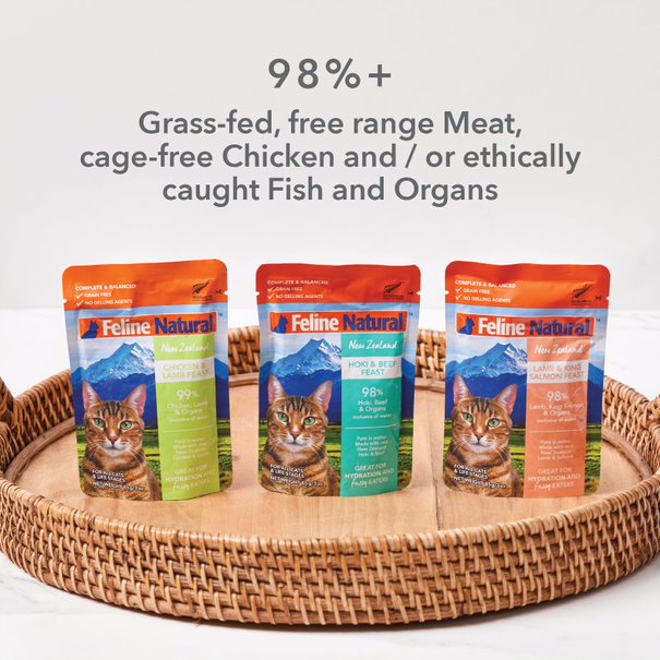Feline Natural Variety Box Wet Cat Food in Pouches 01