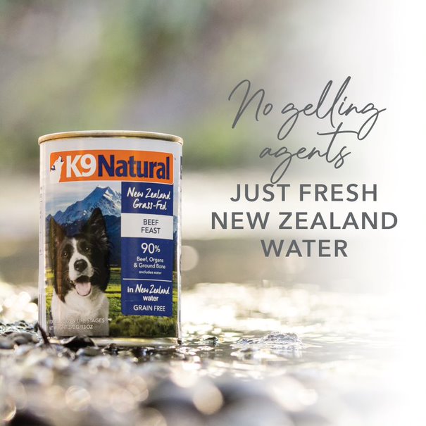 K9 Natural Canned Dog Food Beef Feast by Peekapaw