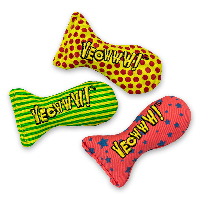 Yeowww! Catnip Cat Toys - Fish Bowl Display with 51 Stinkies 02