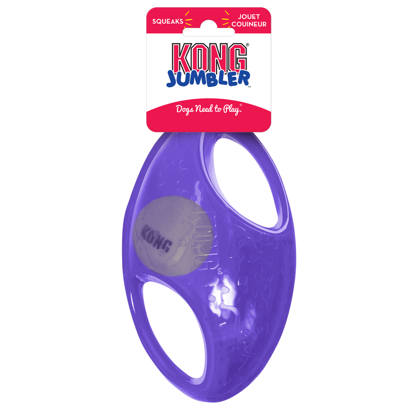 Kong jumbler online football dog toy