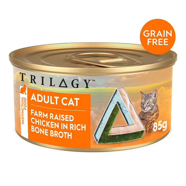 Trilogy Wet Adult Cat Food Farm Raised Chicken in Rich Bone Broth