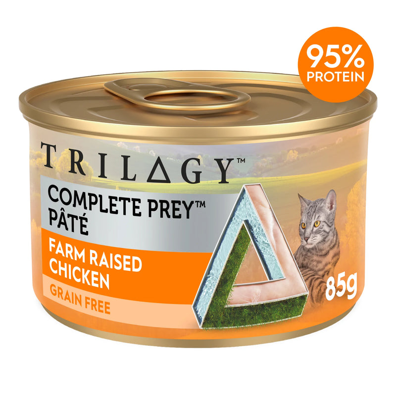 Trilogy Wet Adult Cat Food Complete Prey Pate - Farm Raised Chicken