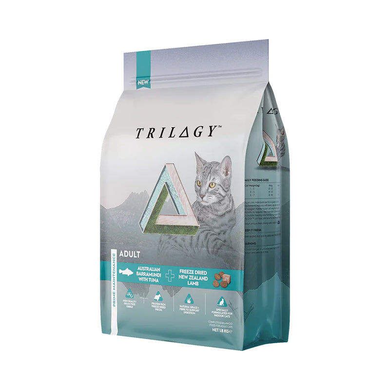 Trilogy Dry Adult Cat Food Australian Barramundi with Tuna + Freeze Dried Lamb