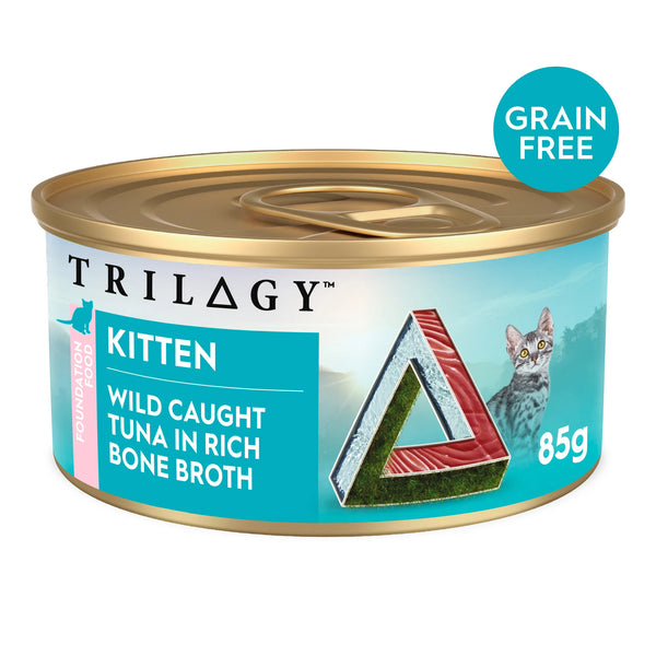 Trilogy Wet Kitten Cat Food Wild Caught Tuna in Rich Bone Broth
