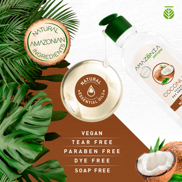 Amazonia Shampoo Coconut Deeply Nourishing for Dogs 02