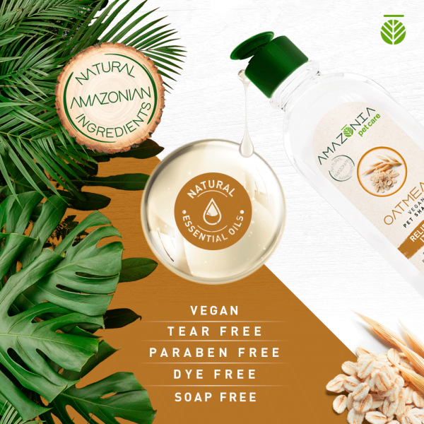 Amazonia Shampoo Oatmeal Dry & Ichy Skin for Dogs 01