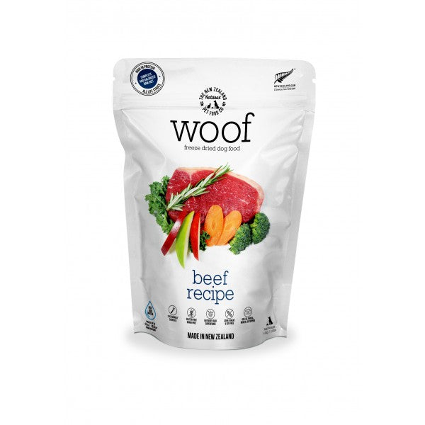 The New Zealand Natural Woof Freeze Dried Dog Food Beef
