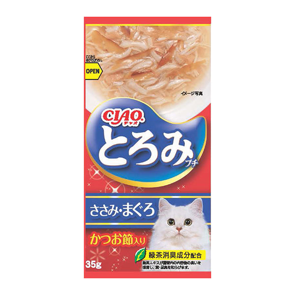 Ciao Cat Treats Toromi Line Pouch Chicken Fillet Tuna & Bonito Flavor