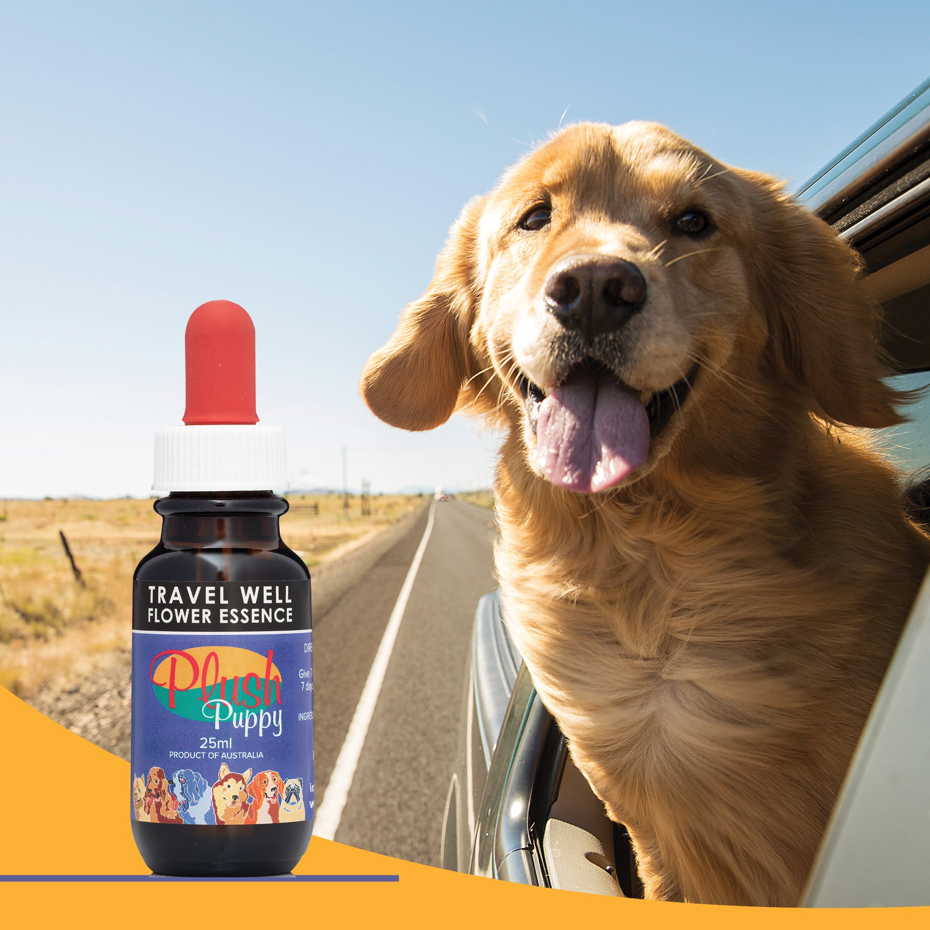 Plush Puppy Travel Well Flower Essence Drops Travel Support 01