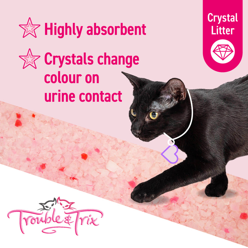 Trouble & Trix Odour Neutralising Crystal Cat Litter Lavender Scent