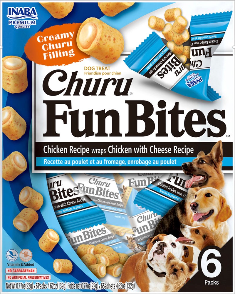 Inaba Dog Treat Churu Fun Bite Wraps Chicken with Cheese Recipe 02