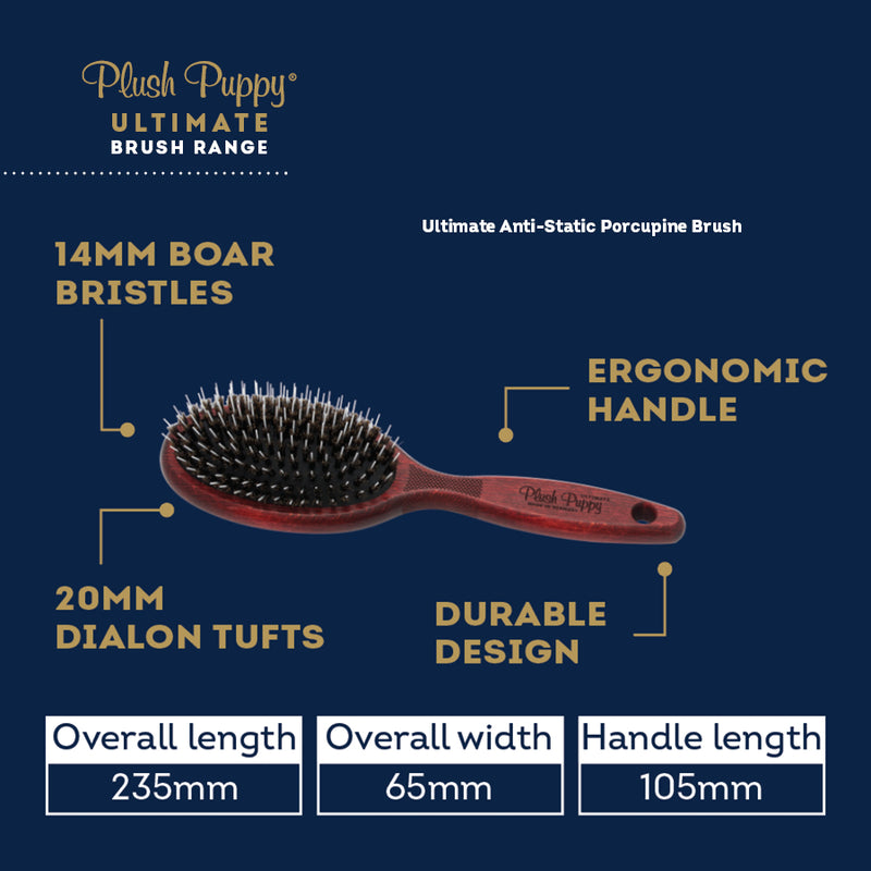 Plush Puppy Ultimate Anti-Static Porcupine Brush 05
