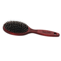 Plush Puppy Ultimate Anti-Static Porcupine Brush, oval brush with mixed bristles and a rosewood handle