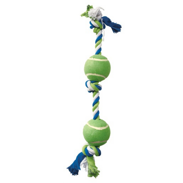 Dogit Rope with 2 Tennis Balls Dog Toy 01
