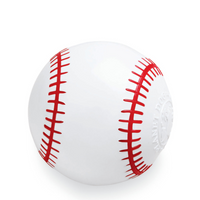 Planet Dog Orbee-Tuff baseball dog toy, white rubber ball with moulded red stitching