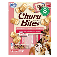 Inaba Churu Bites Wraps Chicken with Salmon, soft wrapped chews, 6 packs of 8 x 12g, dog treat