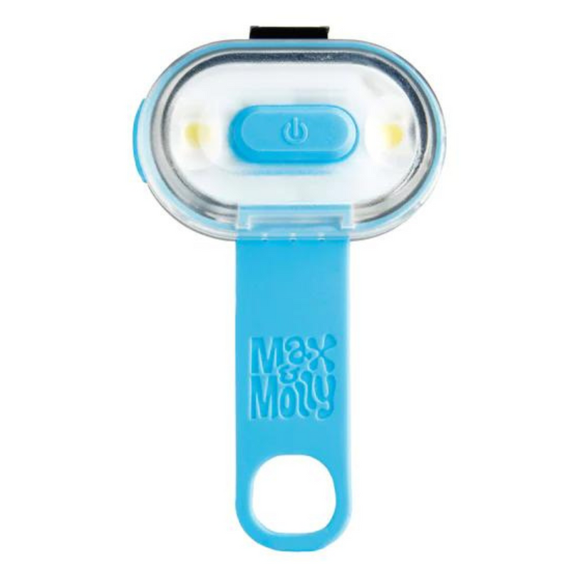 Max & Molly Matrix Ultra Led Light Safety Collar for Dogs Sky Blue