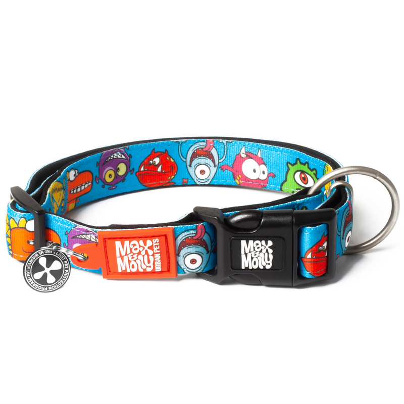 Max & Molly Smart Id Dog Collar - Little Monsters 01