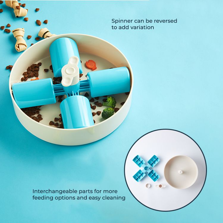 Pet DreamHouse SPIN Interactive Adjustable Slow Feeder - Windmill