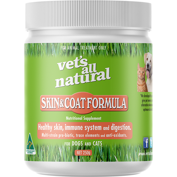 Vets All Natural Pet Supplements - Skin & Coat Formula