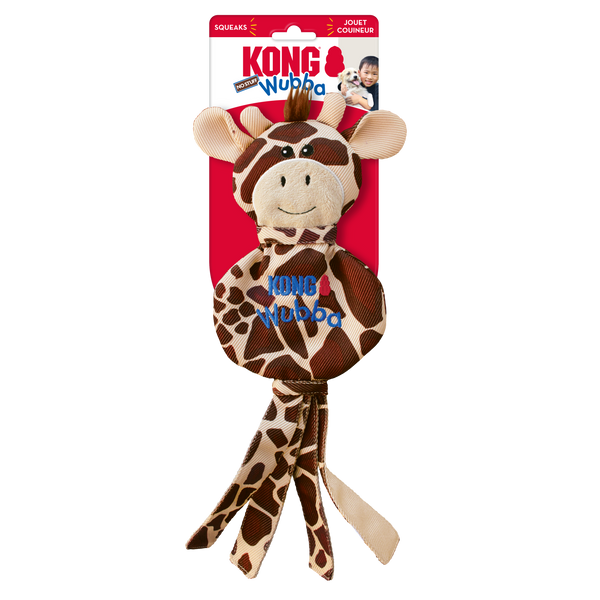 KONG Dog Toys Wubba No Stuff Giraffe 01