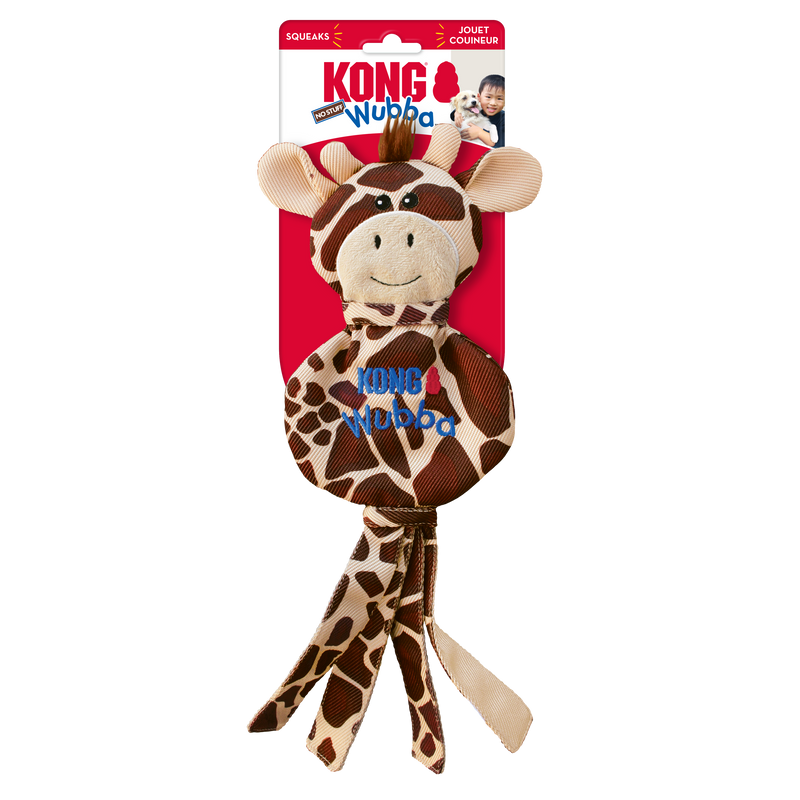 KONG Dog Toys Wubba No Stuff Giraffe 01