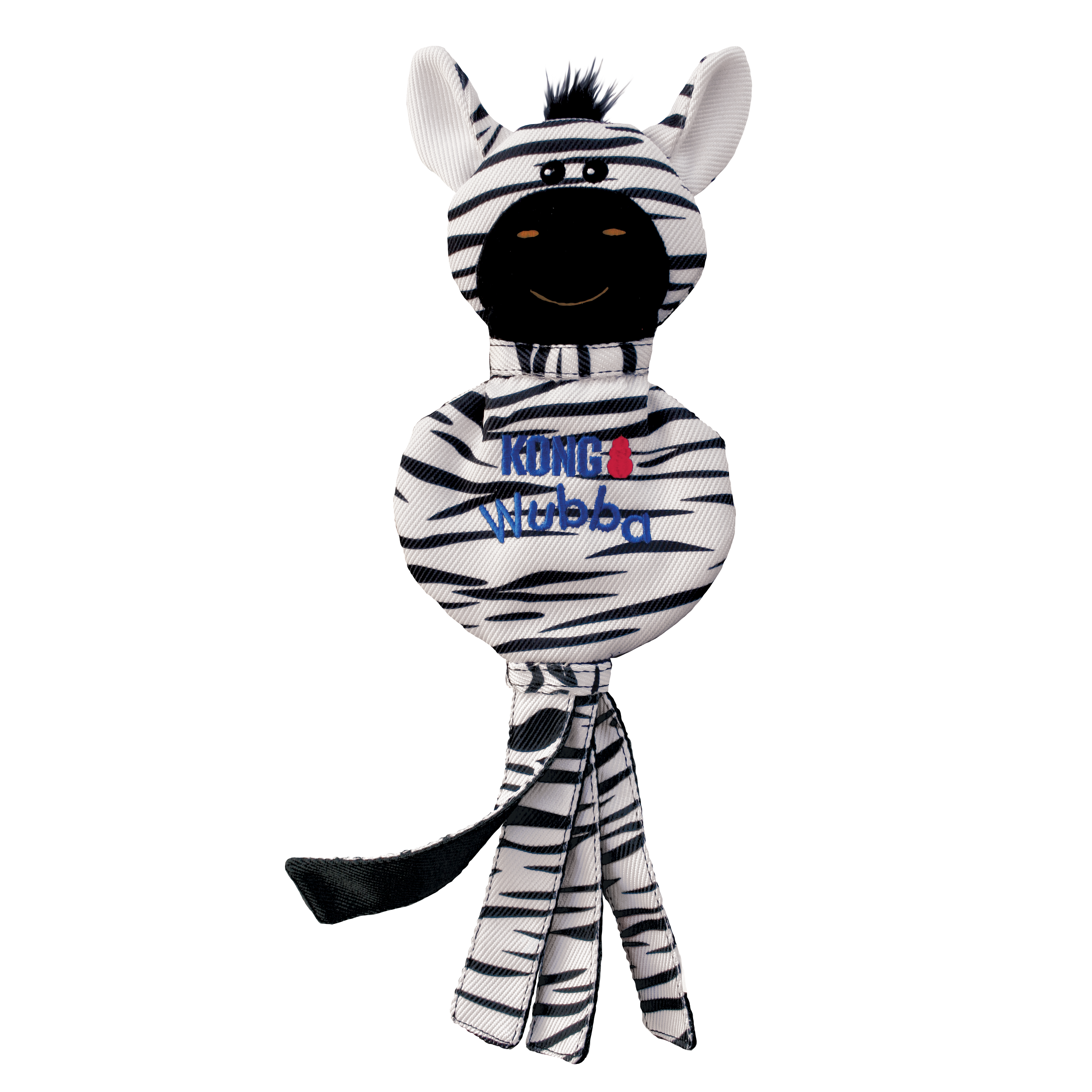 KONG Dog Toys Wubba No Stuff Zebra 02