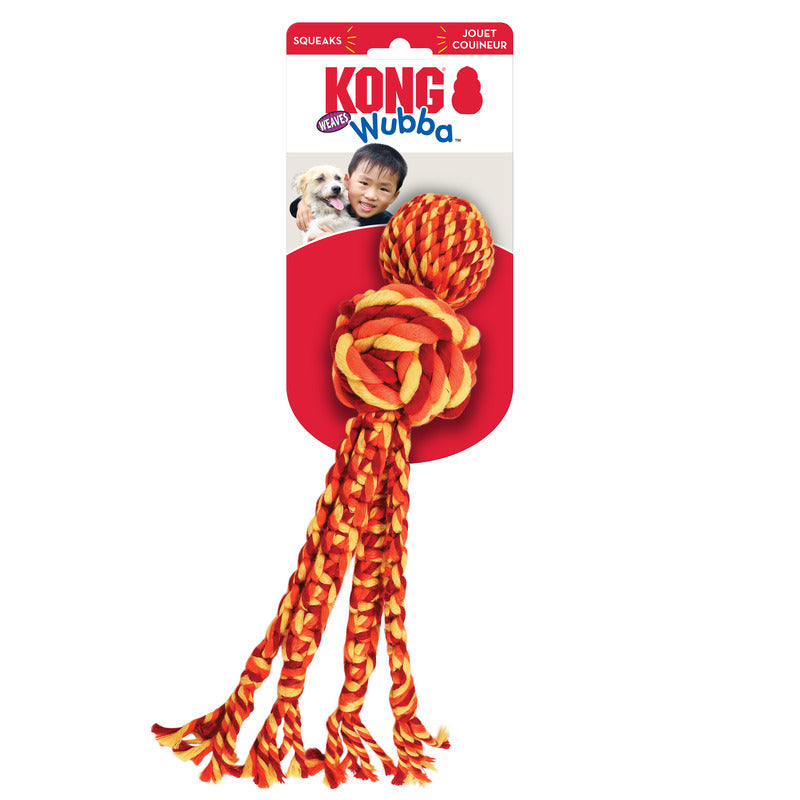KONG Dog Toys Wubba Weaves with Rope Assorted 02