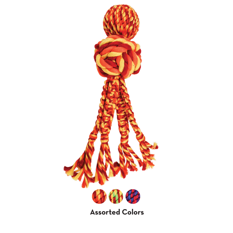 KONG Dog Toys Wubba Weaves with Rope Assorted 05