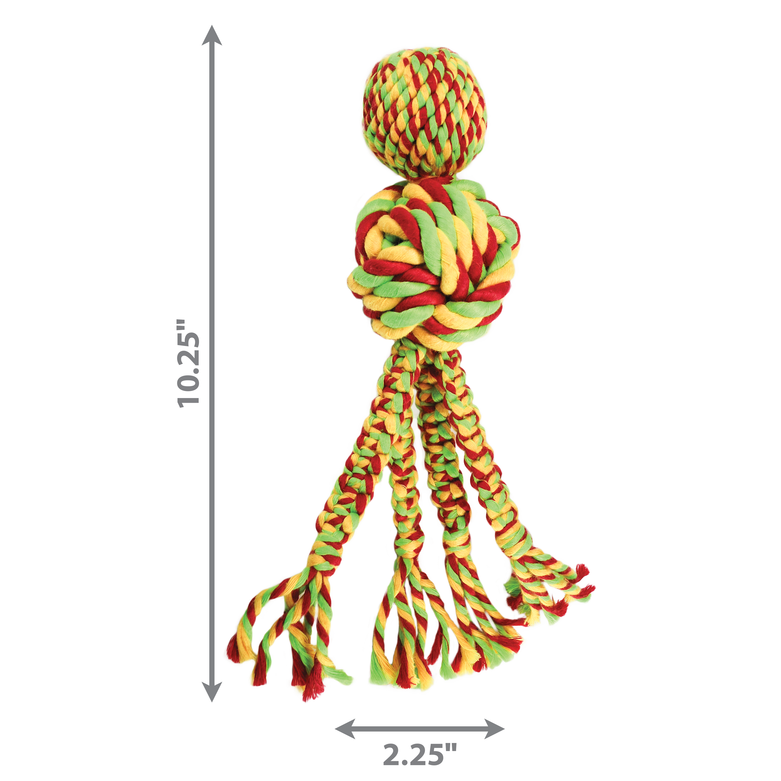 KONG Dog Toys Wubba Weaves with Rope Assorted 04