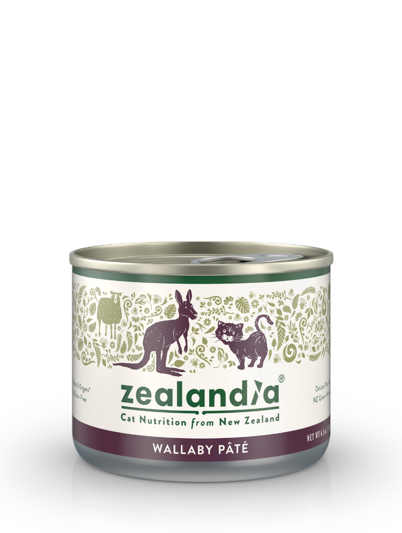 ZEALANDIA Premium Wet Cat Food Wallaby Pate – front of can