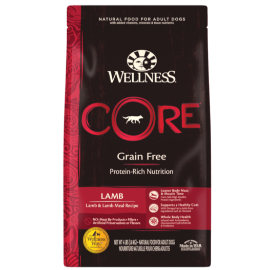Wellness Core Grain Free Dry Dog Food Lamb by Peekapaw