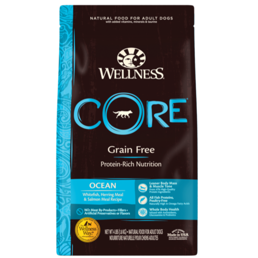 Wellness Core Grain Free Dry Dog Food Ocean: Whitefish, Herring & Salmon by Peekapaw