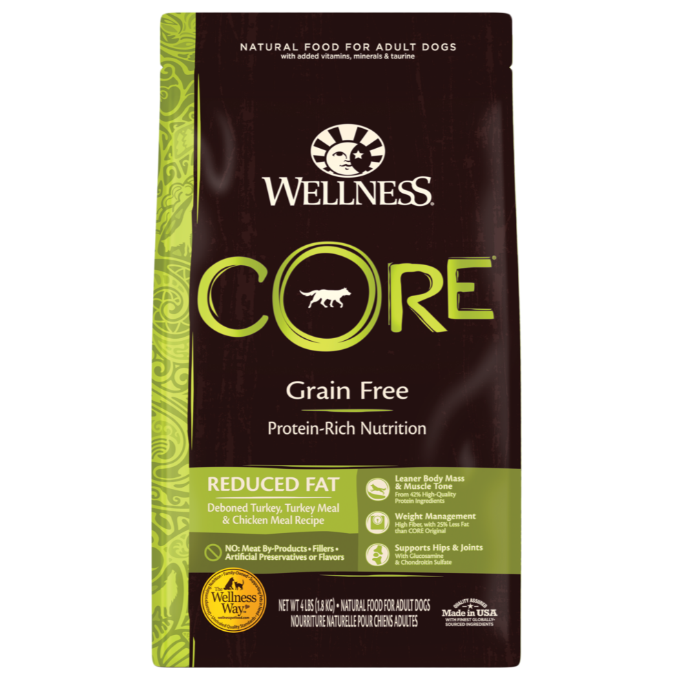 Wellness Core Grain Free Dry Dog Food Reduced Fat: Chicken & Turkey by Peekapaw