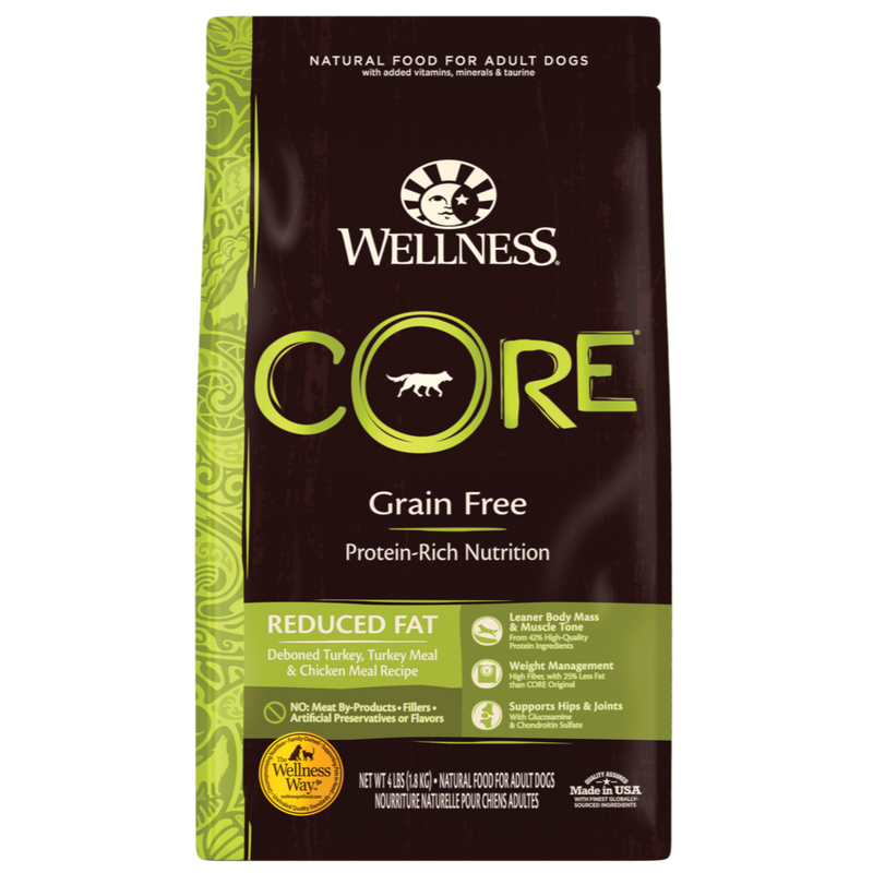 Wellness Core Grain Free Dry Dog Food Reduced Fat: Chicken & Turkey by Peekapaw