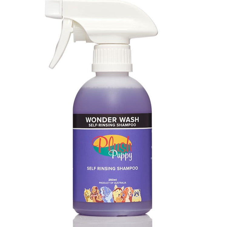 Plush Puppy Wonder Wash Bathing Alternative Self Rinsing Shampoo 250ml