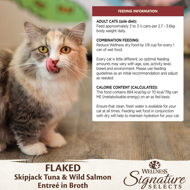 Wellness Core Cat Wet Food Signature Selects Flaked Skipjack Tuna & Wild Salmon | Peekapaw Pet Supplies