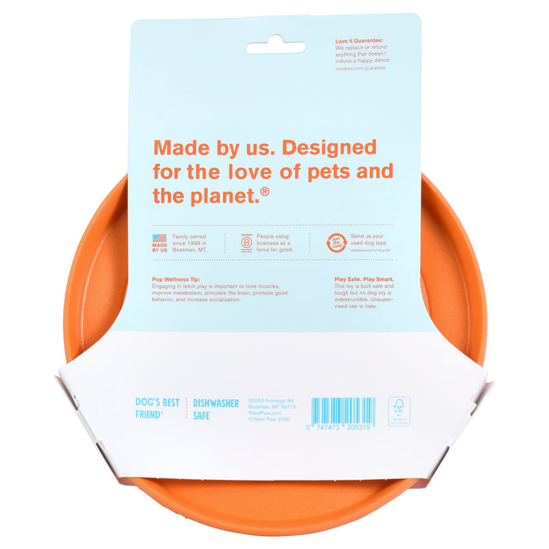 West Paw Zisc Flying Disc Fetch Dog Toy - Large by PeekAPaw