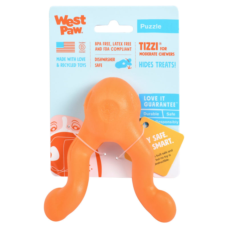 West Paw Tizzi Treat & Tug Toy for Tough Dogs - Small by PeekAPaw