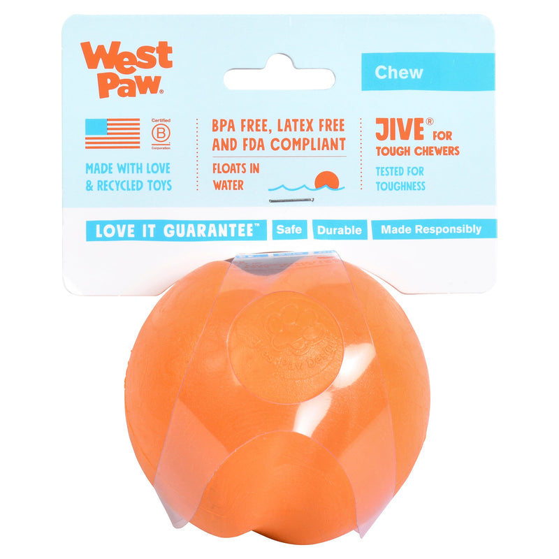 West Paw Jive Zogoflex Fetch Ball Tough Dog Toy - Large by Peekapaw