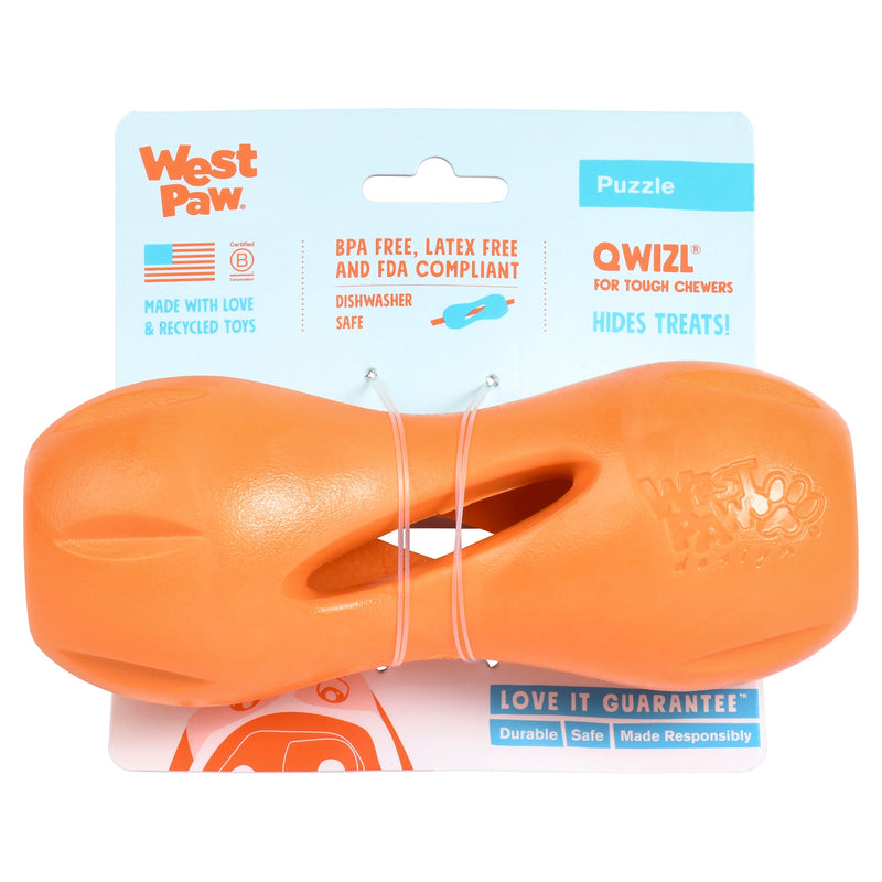 West Paw Qwizl Treat Dispensing Dog Toy - Large by Peekapaw