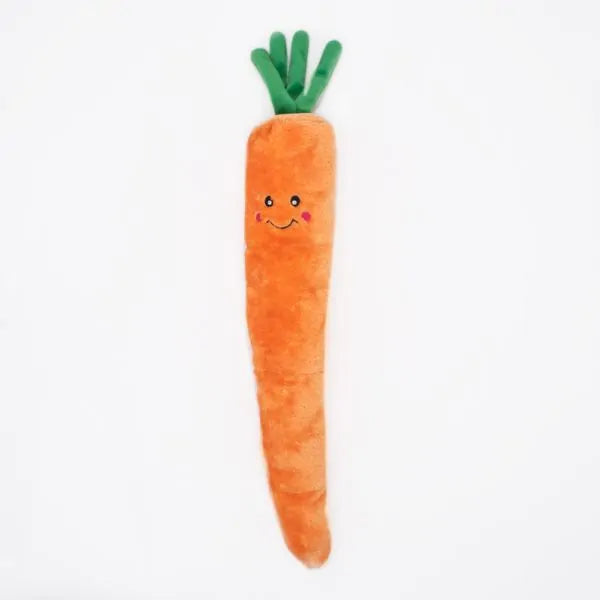Zippy Paws Dog Toys Plush Jigglerz - Carrot 01