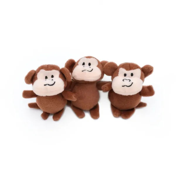 Zippy Paws Dog Toys Plush Burrow - Monkey 'n Banana 03