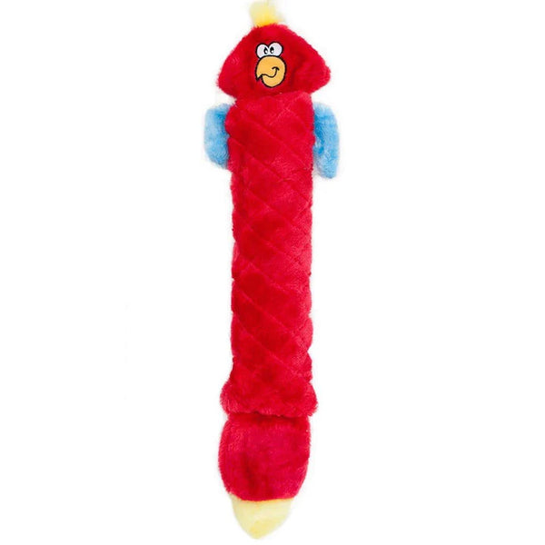 Zippy Paws Dog Toys Plush Jigglerz - Parrot 01