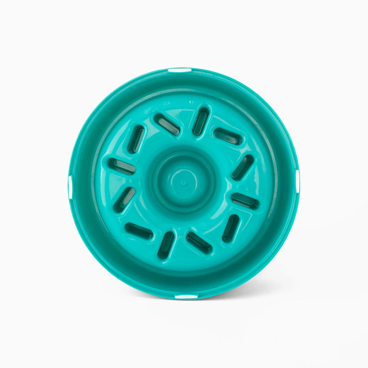 Zippy Paws donut-shaped slow feeder bowl for dogs seen at a slight angle