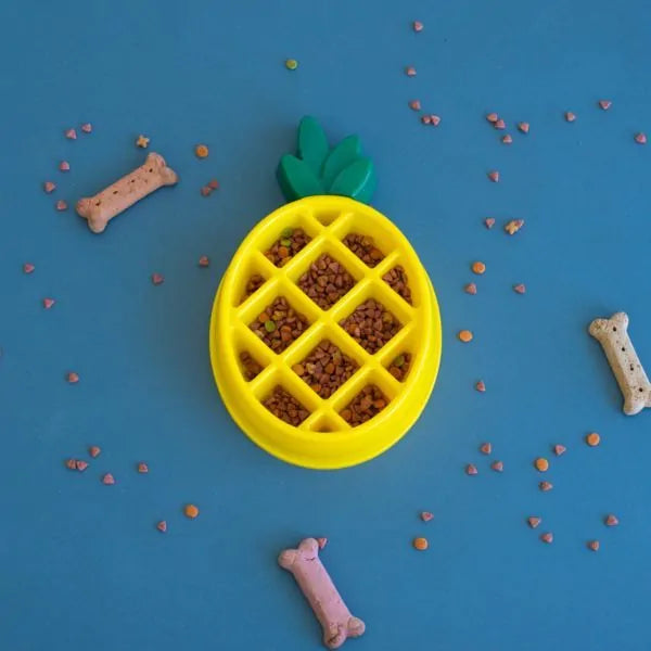Zippy Paws Happy Bowl - Pineapple 03