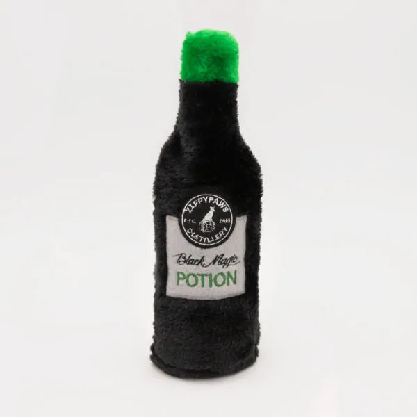 Zippy Paws Dog Toys Plush Happy Hour Crusherz Black Magic Potion