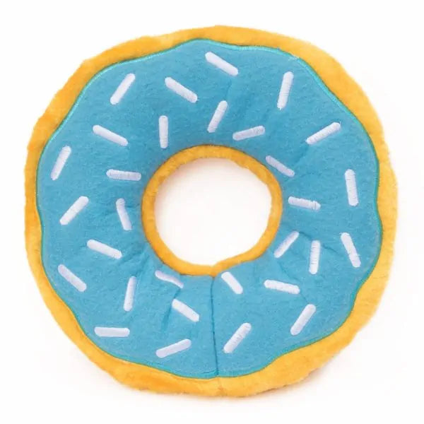 Zippy Paws Dog Toys Plush Donutz Jumbo Blueberry
